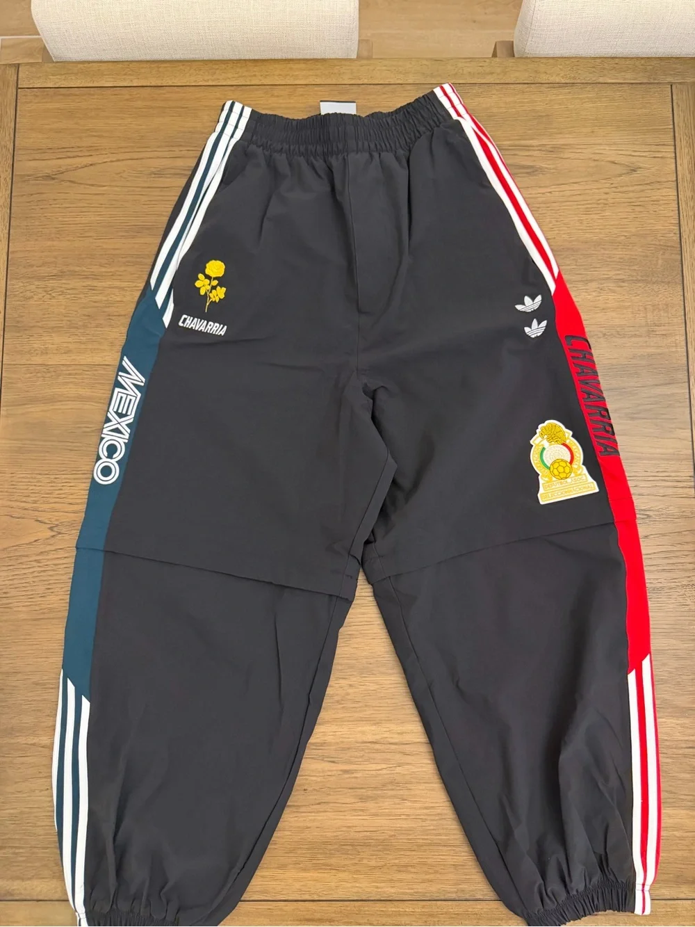adidas Black Wide-Leg Chavarria CDM Track Pants